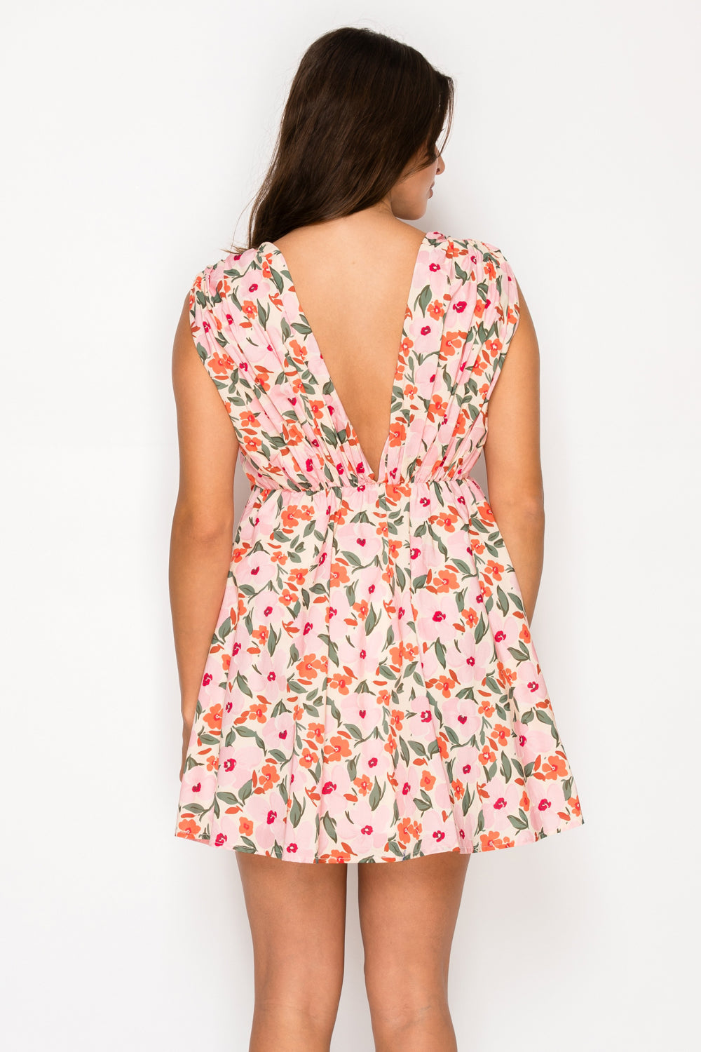 Saffron Bloom Mini Dress