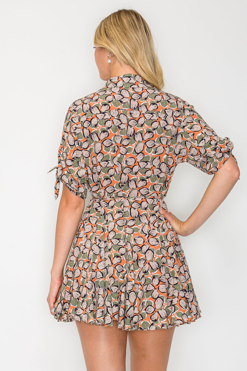 Autumn Pebble Shirt Dress