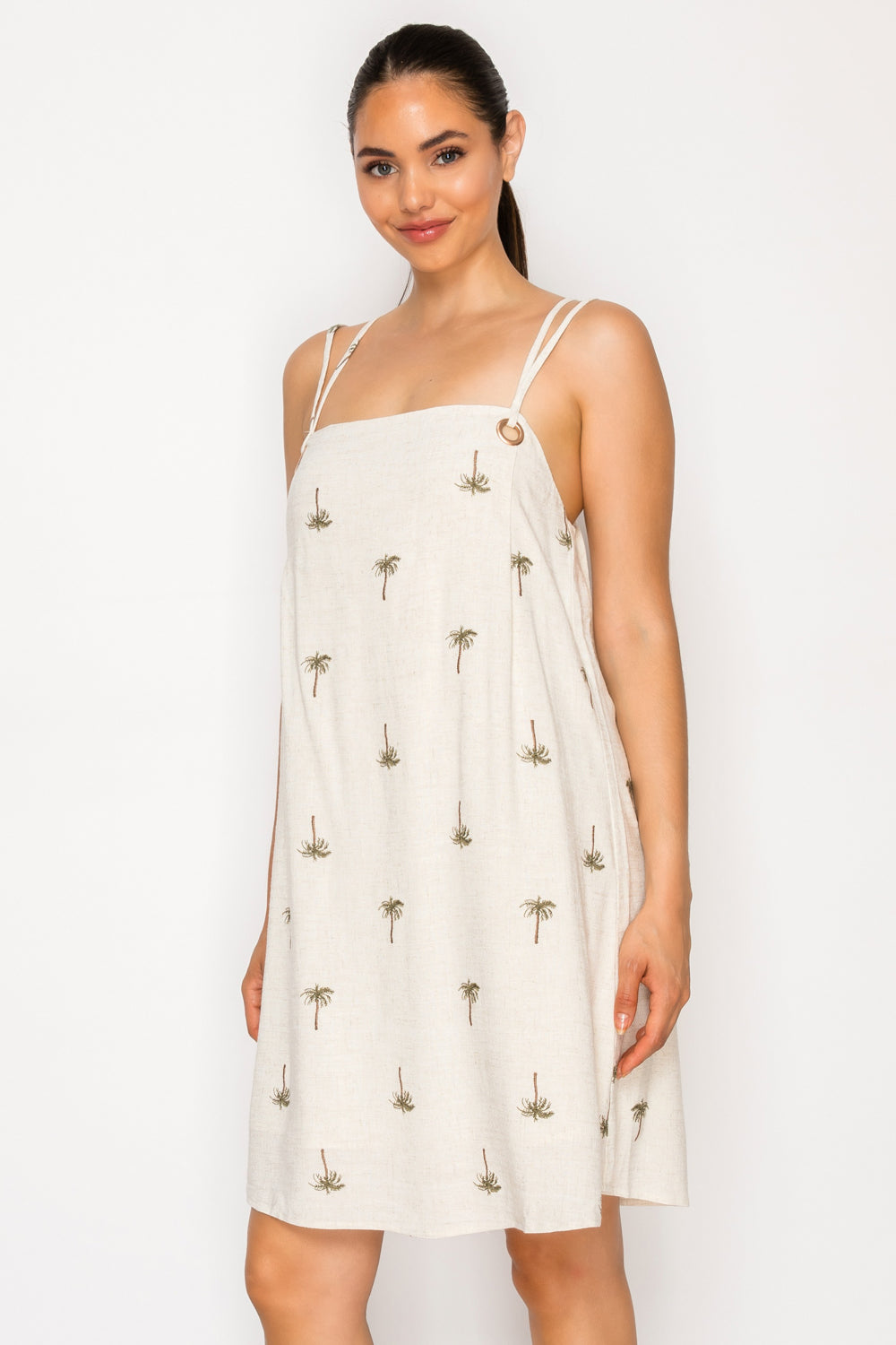 Drifting Palms Mini Dress