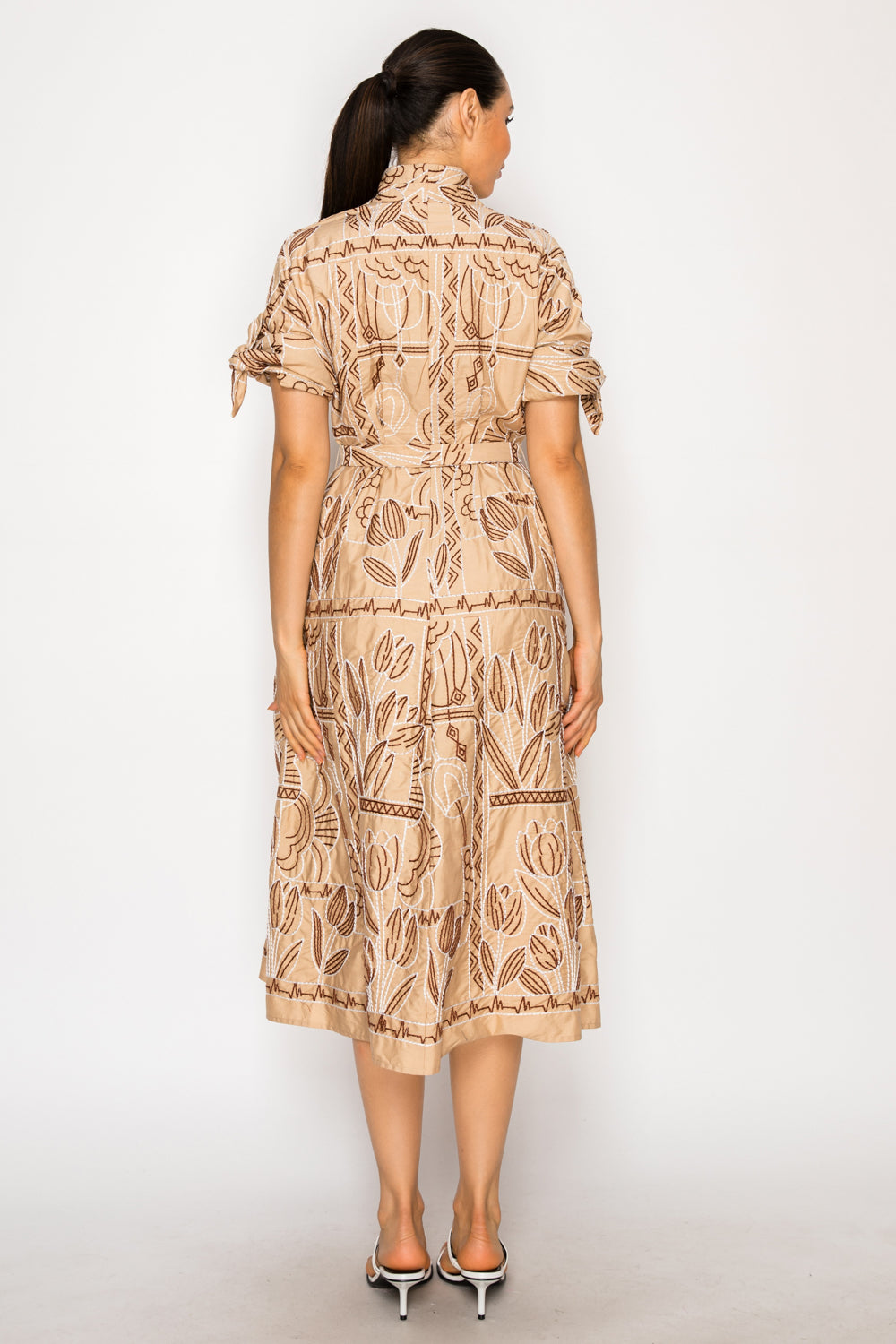 Myra Stitch Shirt Midi Dress