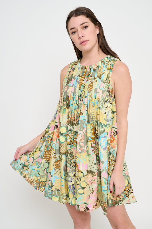 Whispering Meadow Pleat Dress