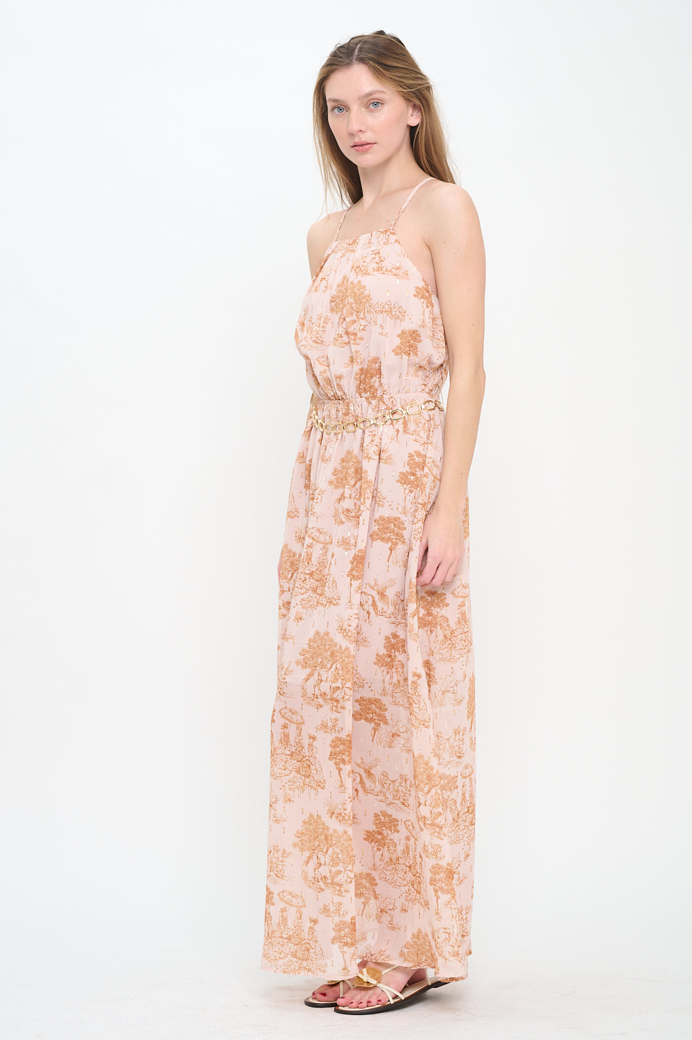 Phaedra's Garden Belted Maxi Dress