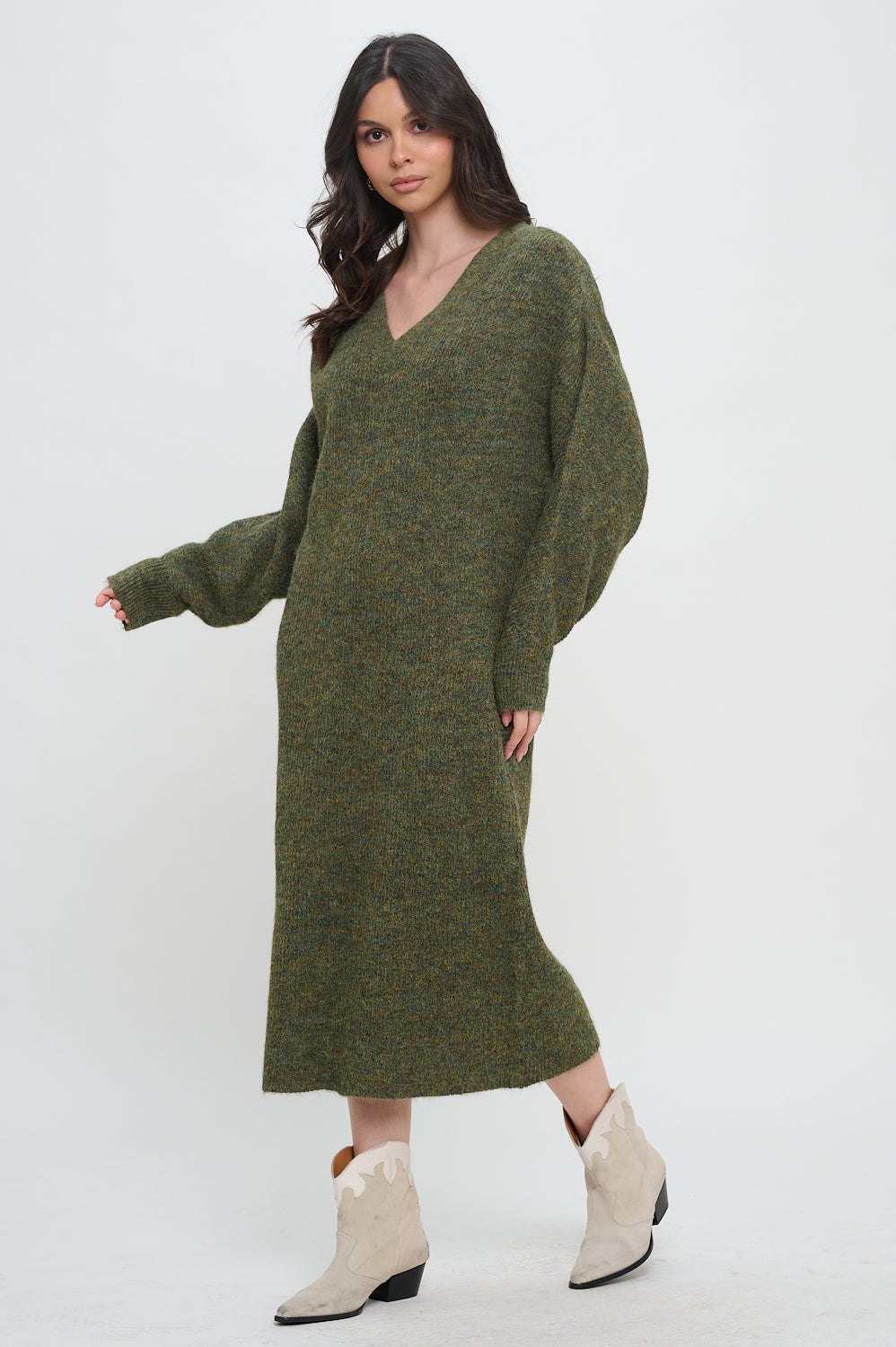 Oversize Sweater Maxi Dress
