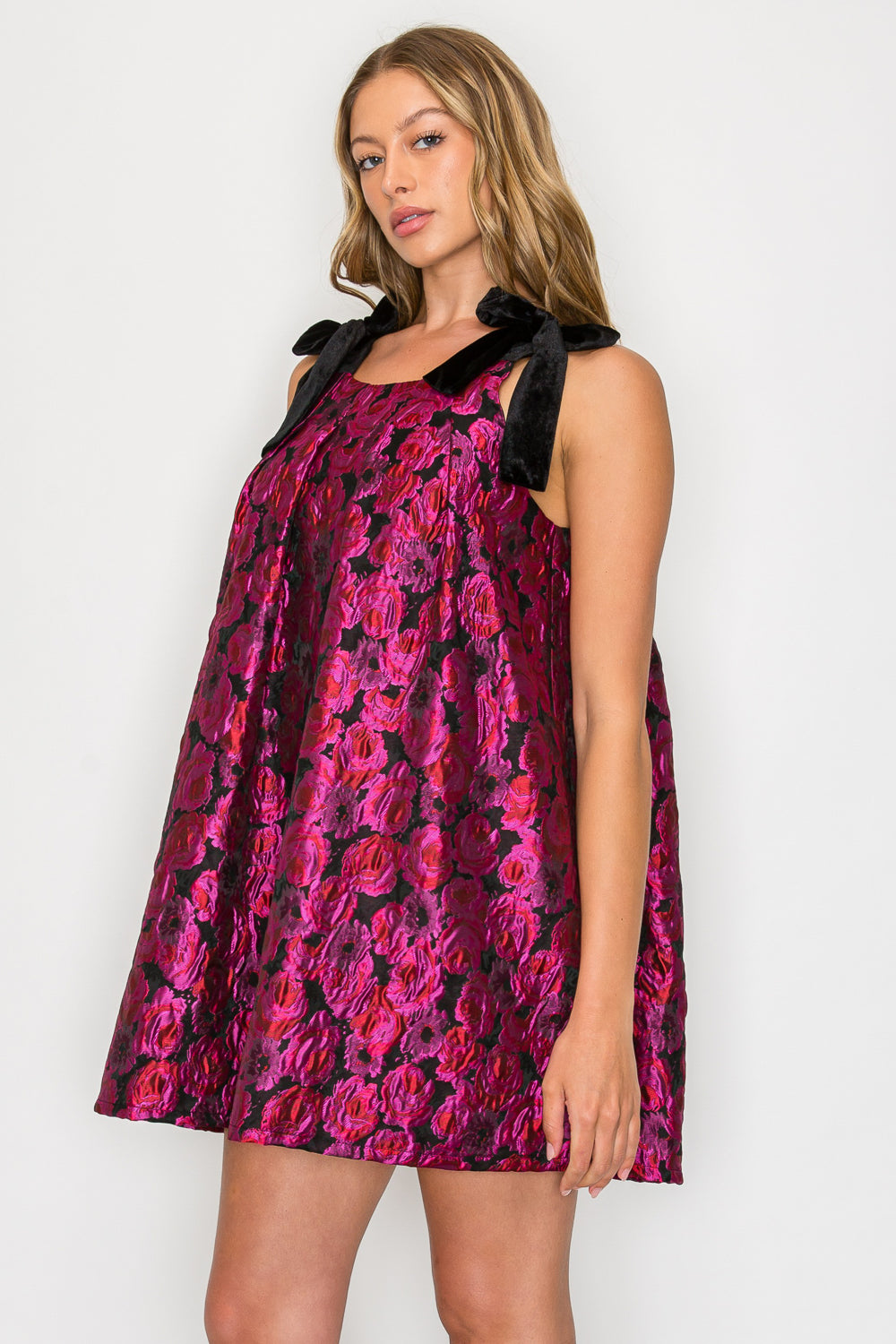 Heras Garland Tie Shoulder Dress