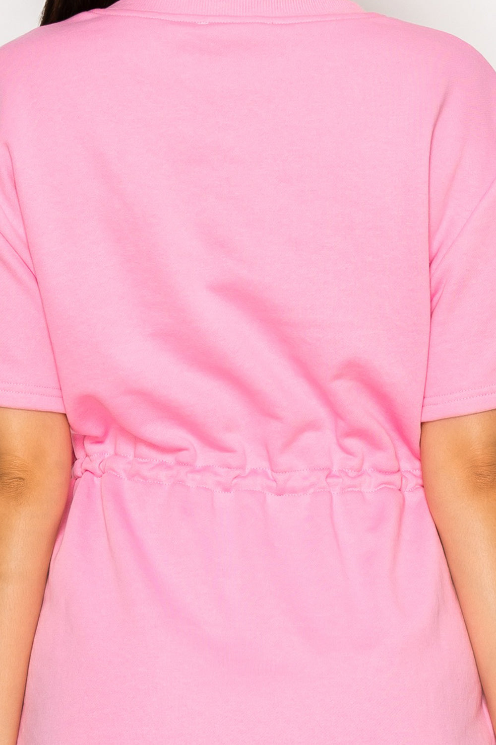 Pink French Terry Short Dress