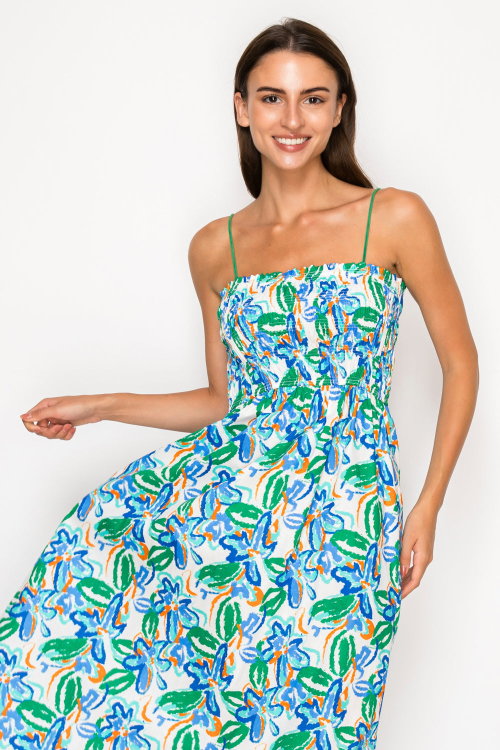 Calista Wild Smock Midi Dress