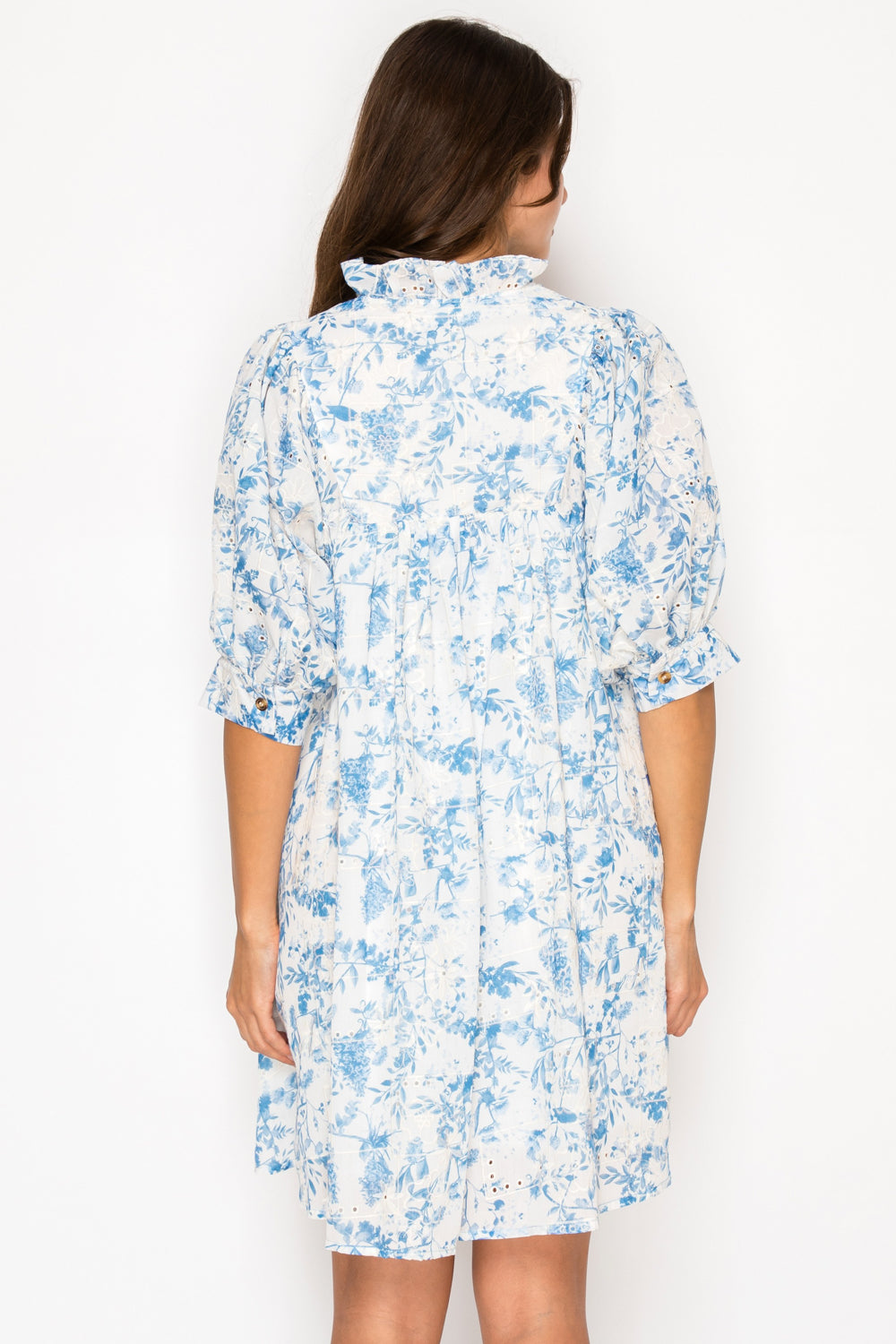 Indigo Veil Short Dress