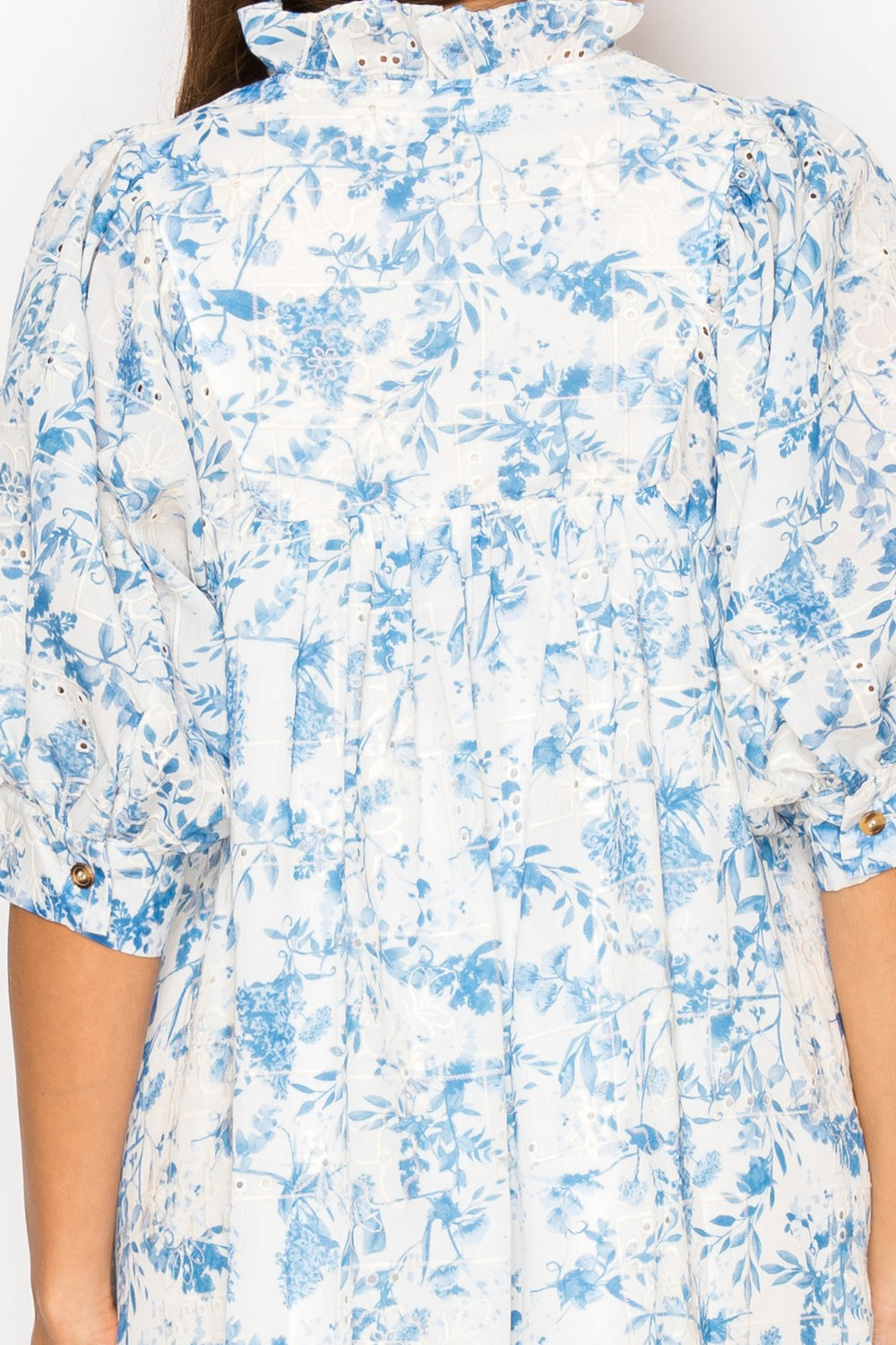 Indigo Veil Short Dress