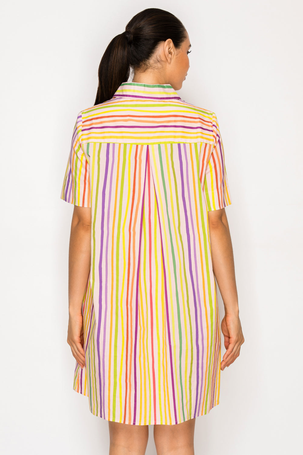 Paralia Stripes Shirt Dress