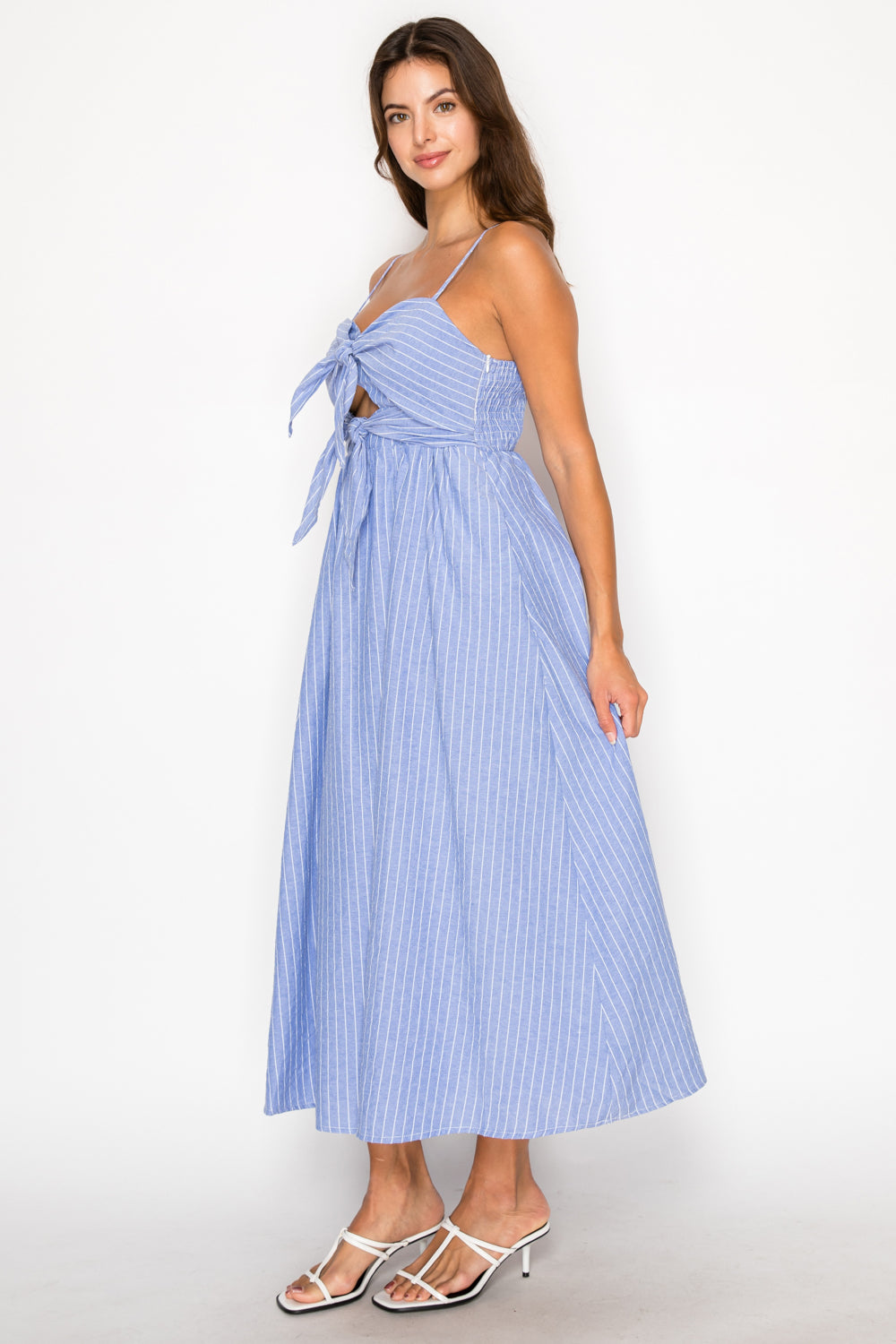 Nautical Stripe Midi Dress