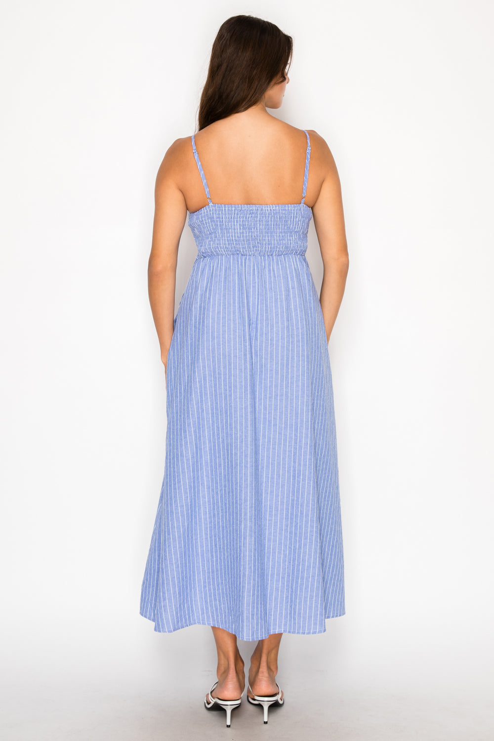 Nautical Stripe Midi Dress