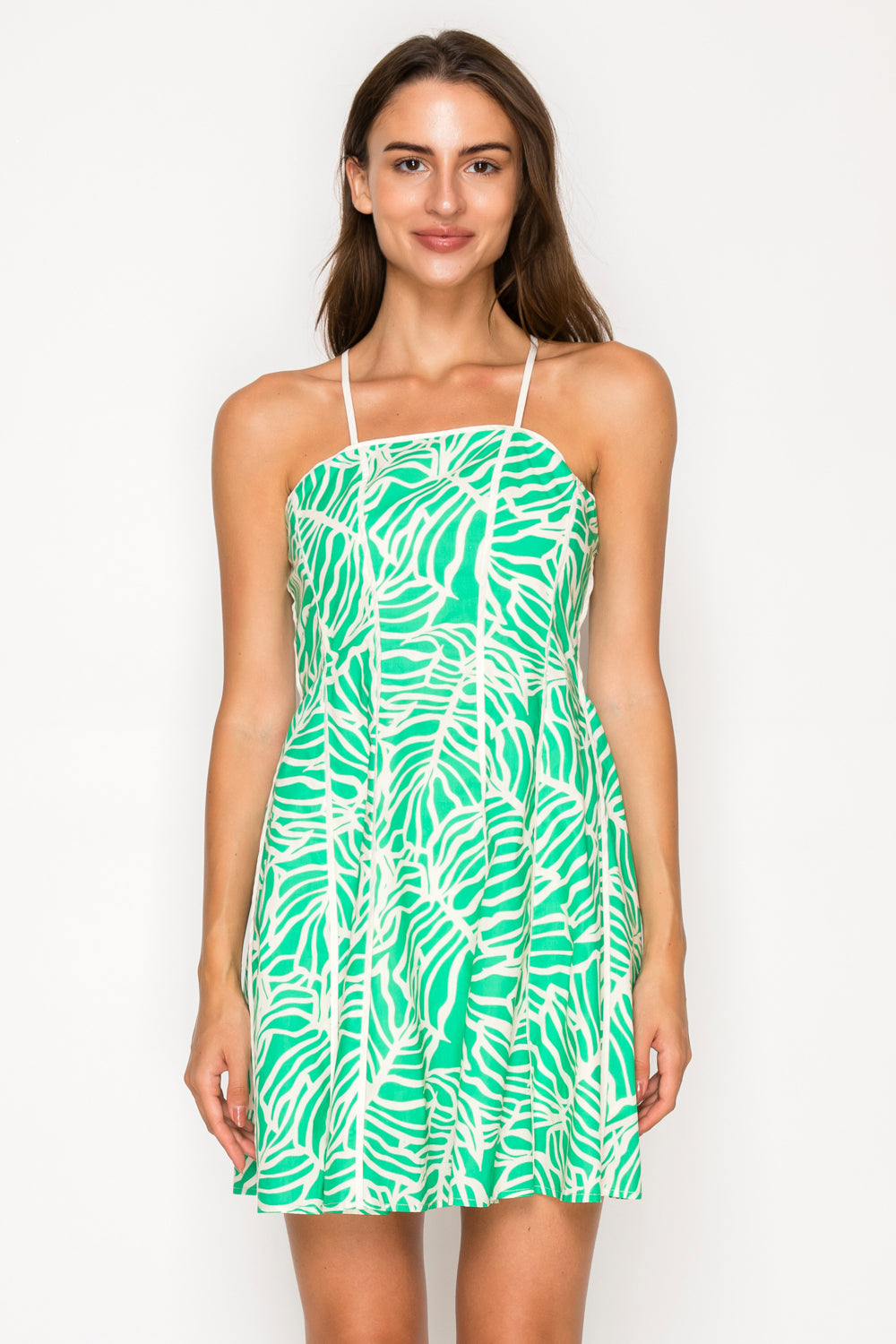 Verde Palms Mini Dress