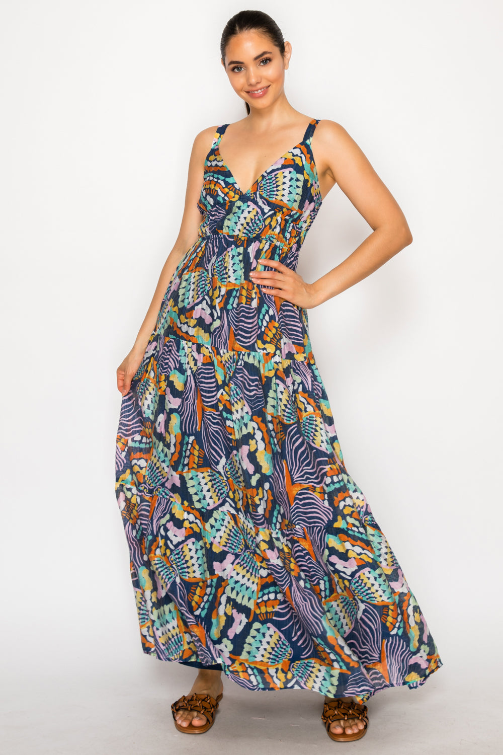 Chromatic Odyssey Maxi Dress