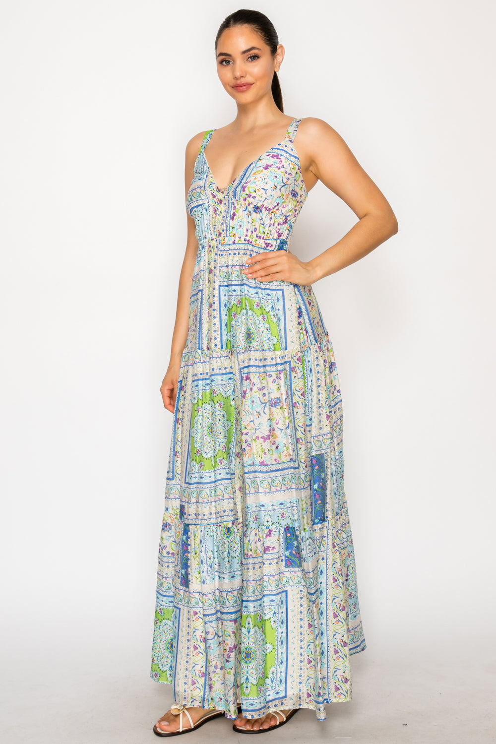Helenic Tapestry Maxi Dress