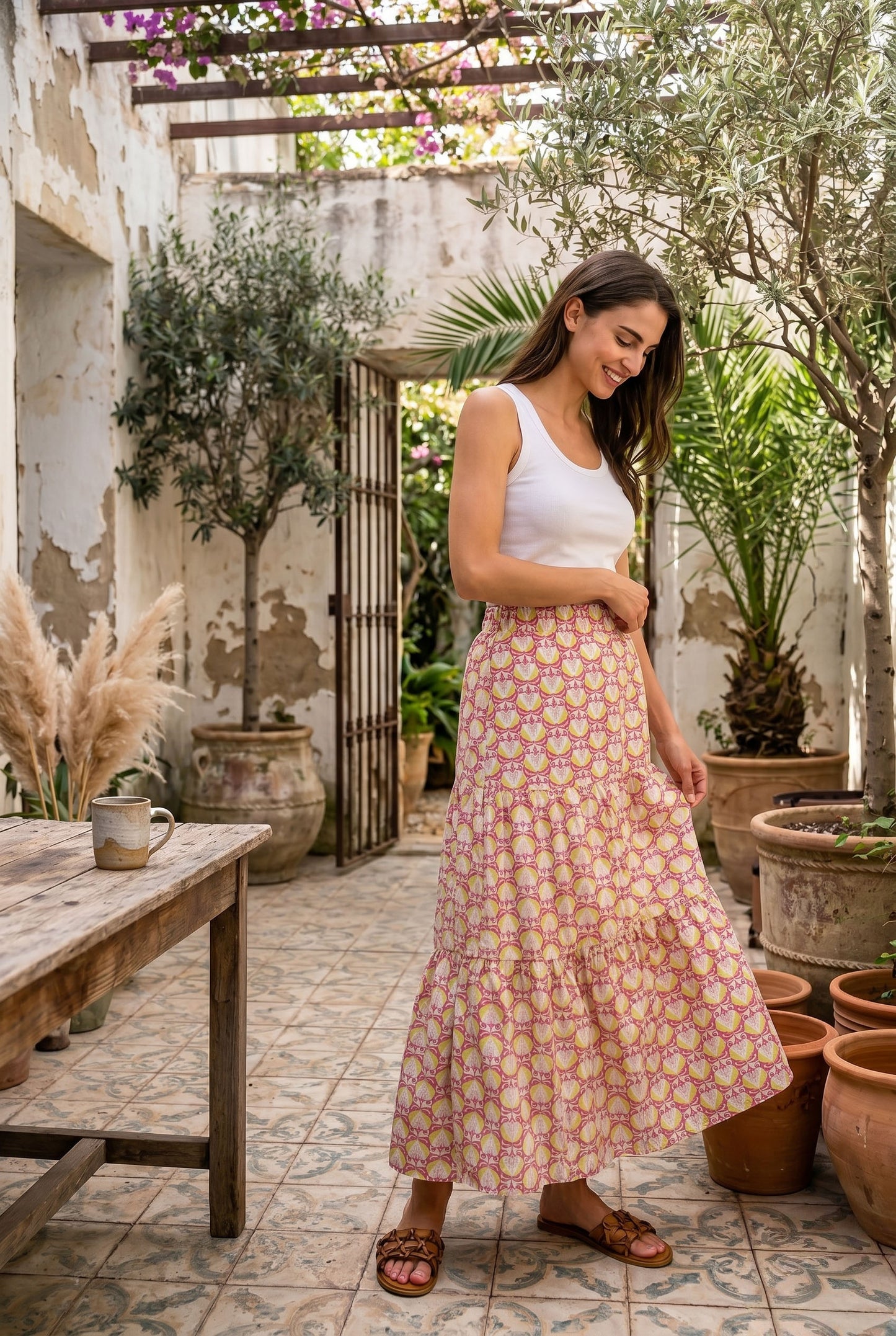Mythic Petals Maxi Skirt