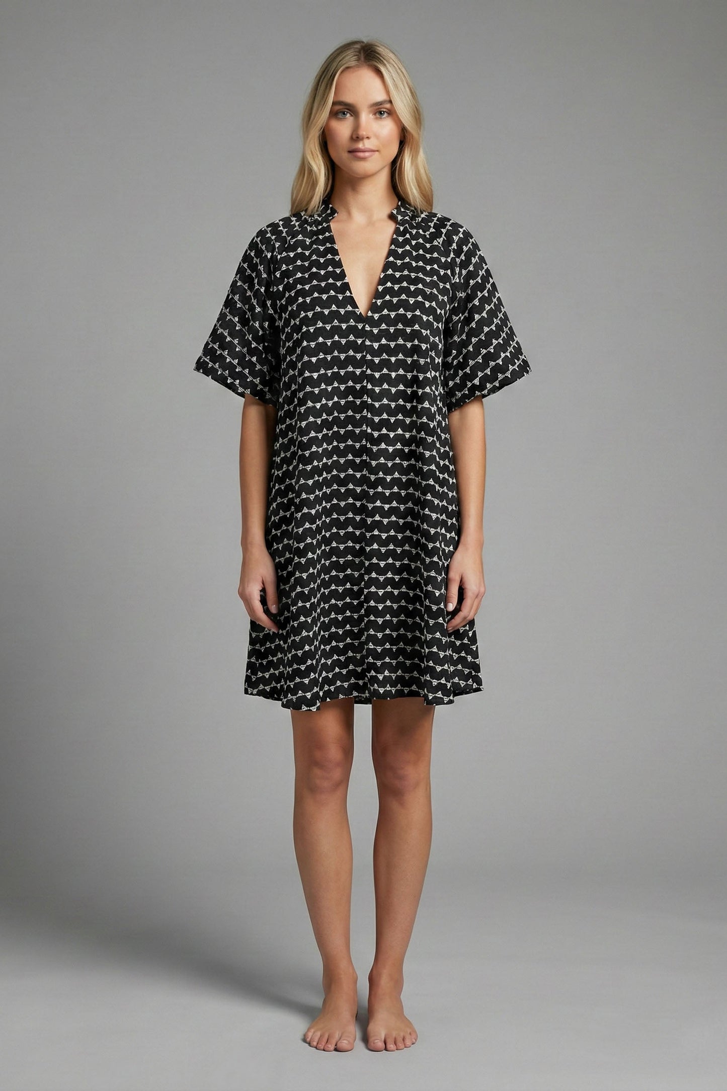 Stitch Muse Geometric Shift Mini Dress