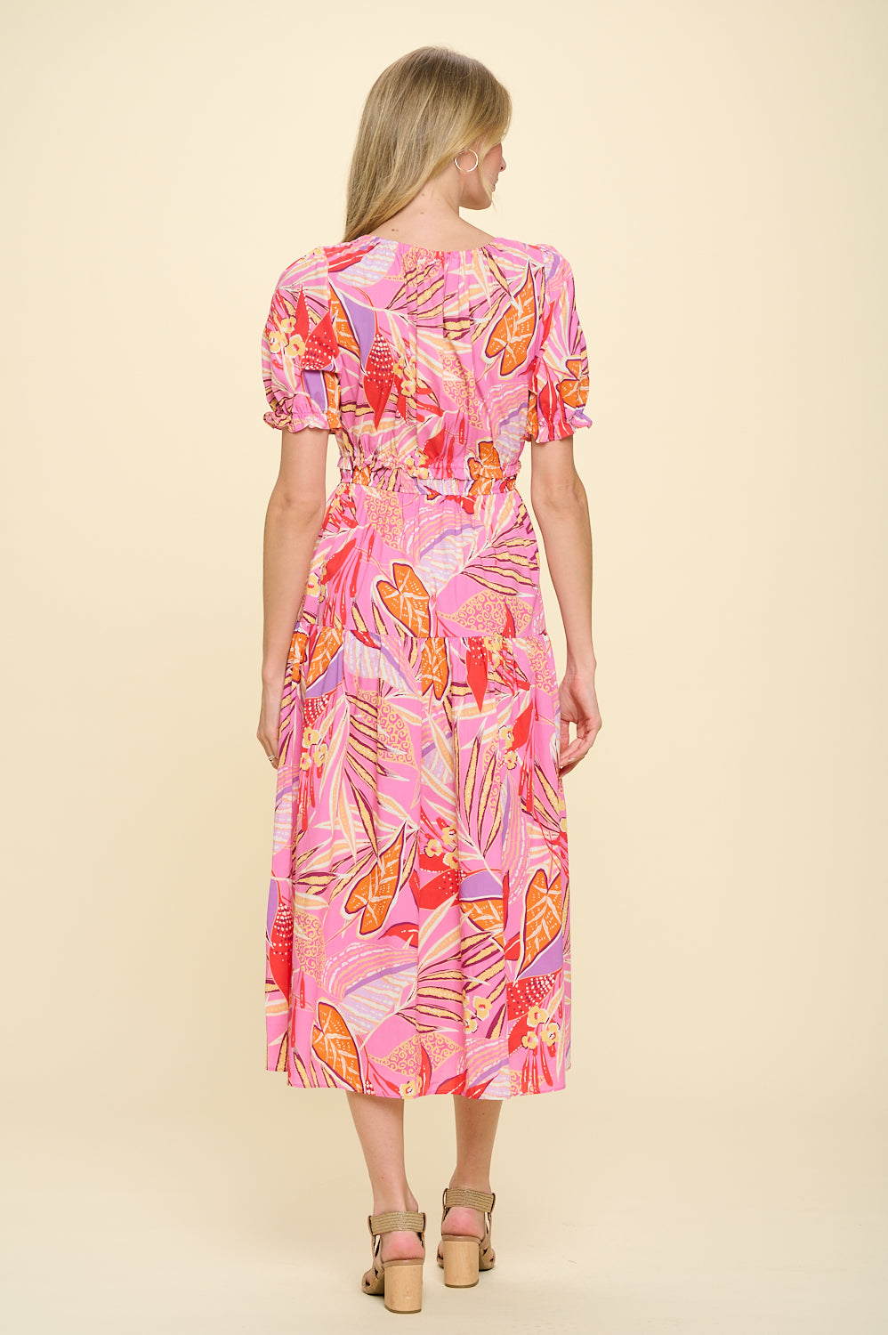 Tropical Pink Delphi Dress