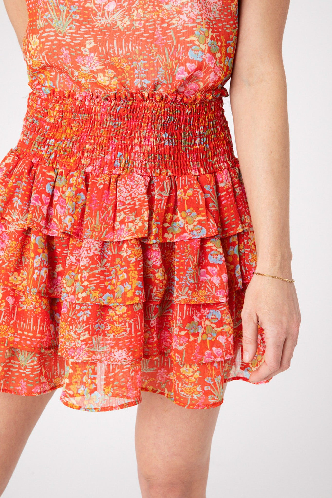 Red Ditsy Chloe Skirt