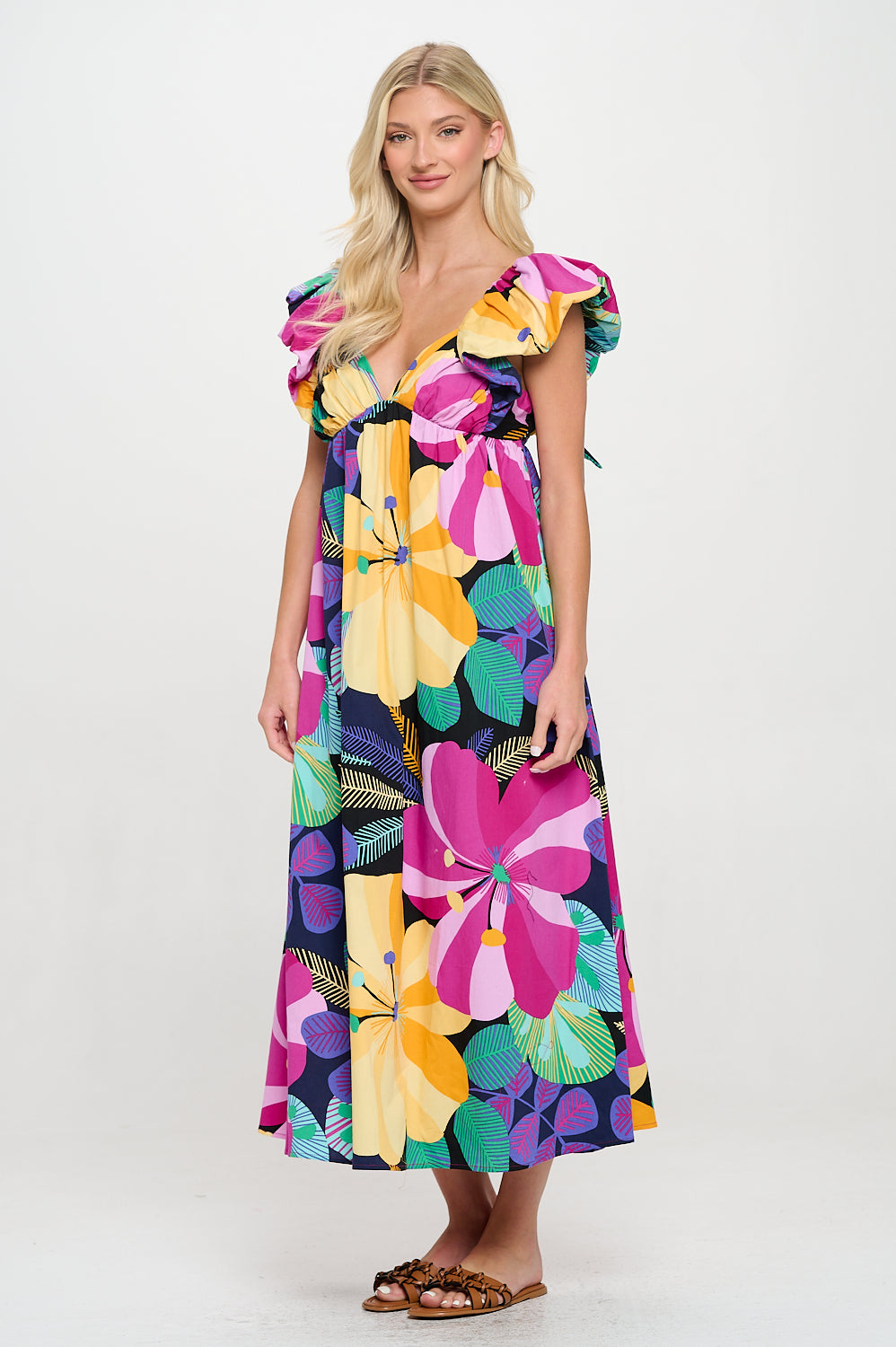 Big Multi Floral Lola Dress