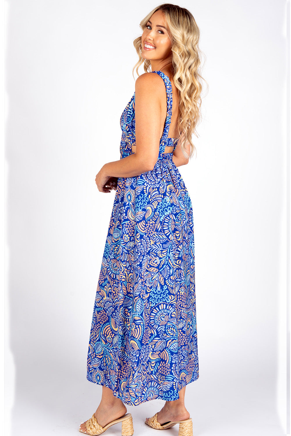 Henna Cobalt Beatrice Dress