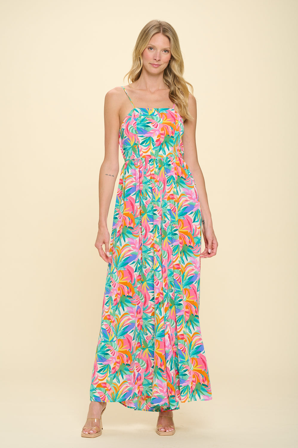 Palm Cora Dress