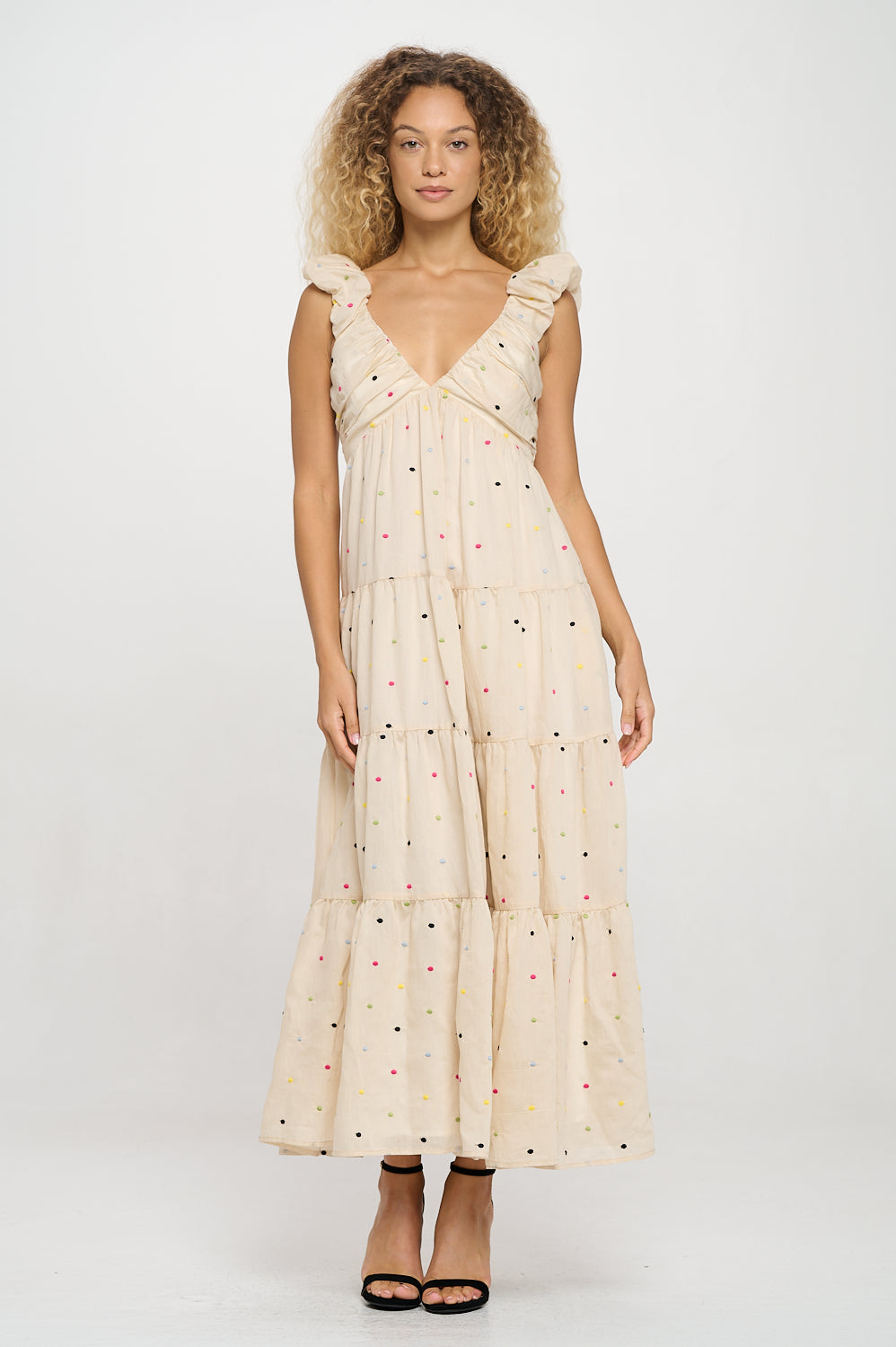 ADA PALM DRESS ROMPER - MEET ME IN SANTORINI main image 0
