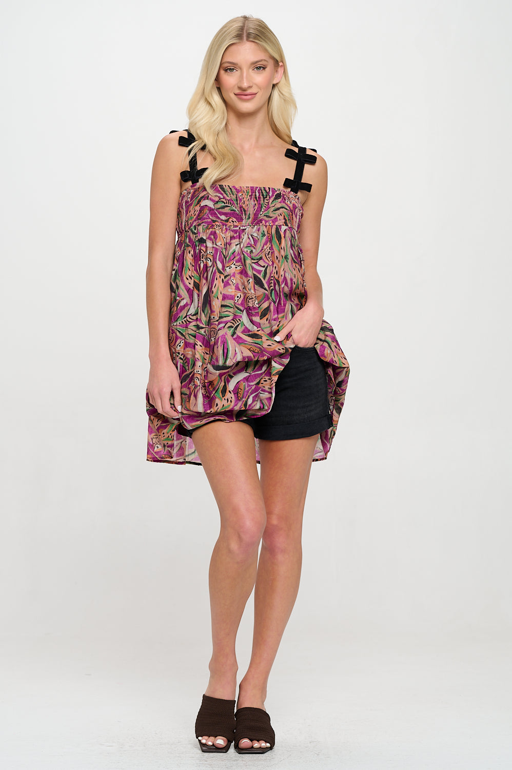 Autumn Leaves Mauve Dimitra Dress