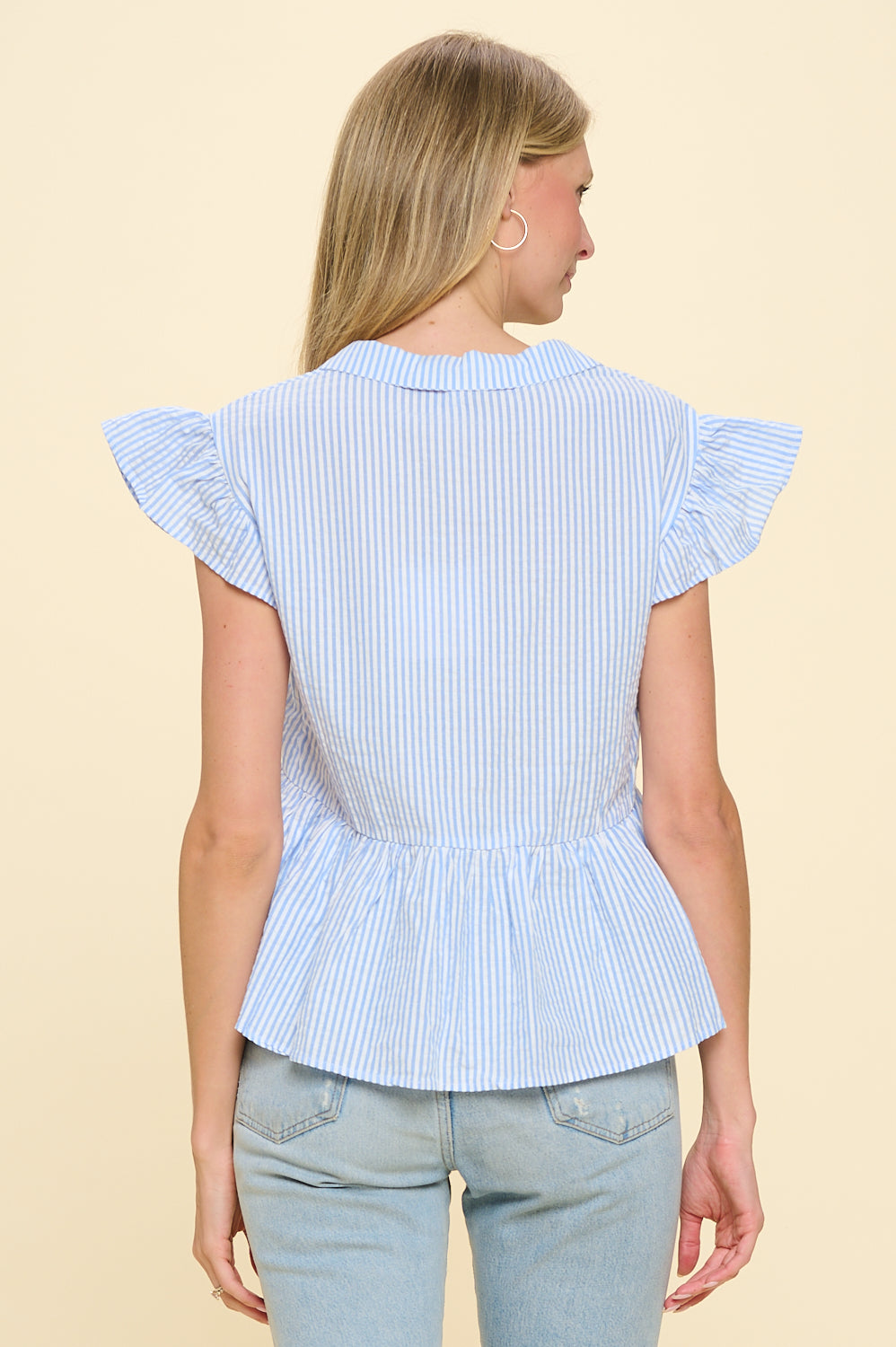 Blue Stripe Katerina Top