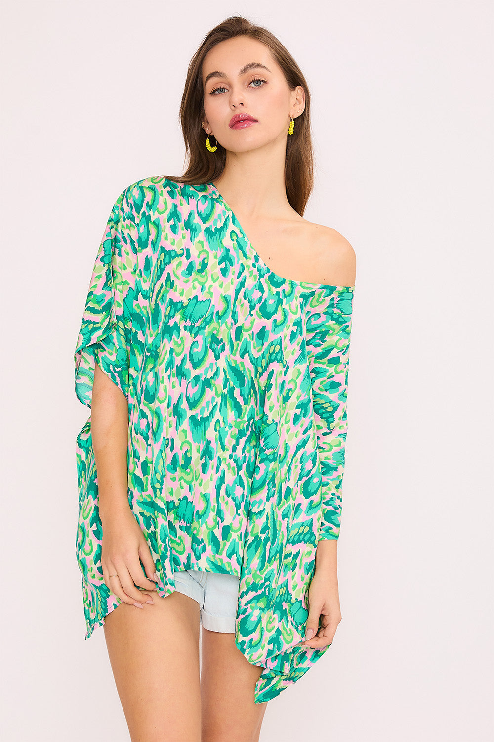 Tribal Green Sweet Santi Top