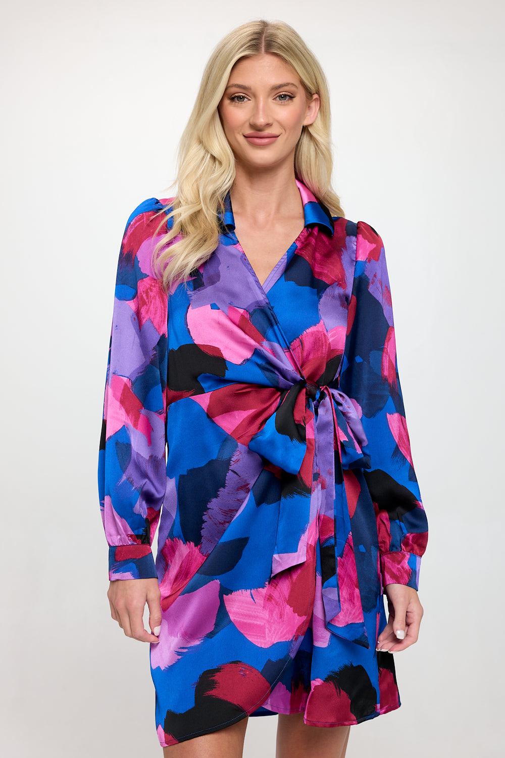 Paint Stroke Blue Sofie Dress