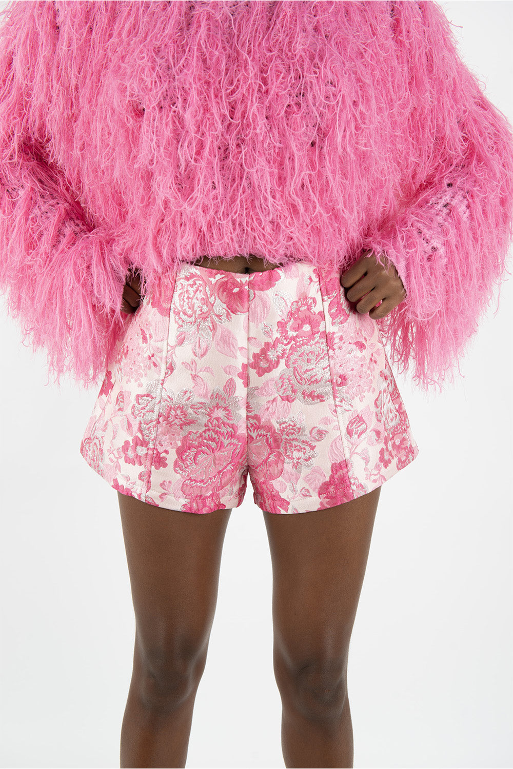 Pink Jacquard Dream Shorts