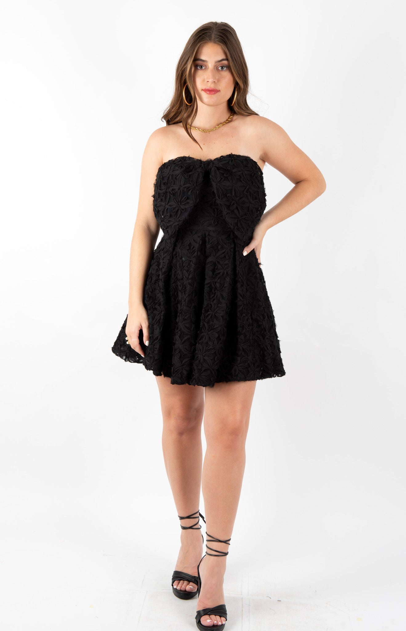 Black Corsage Maribell Dress