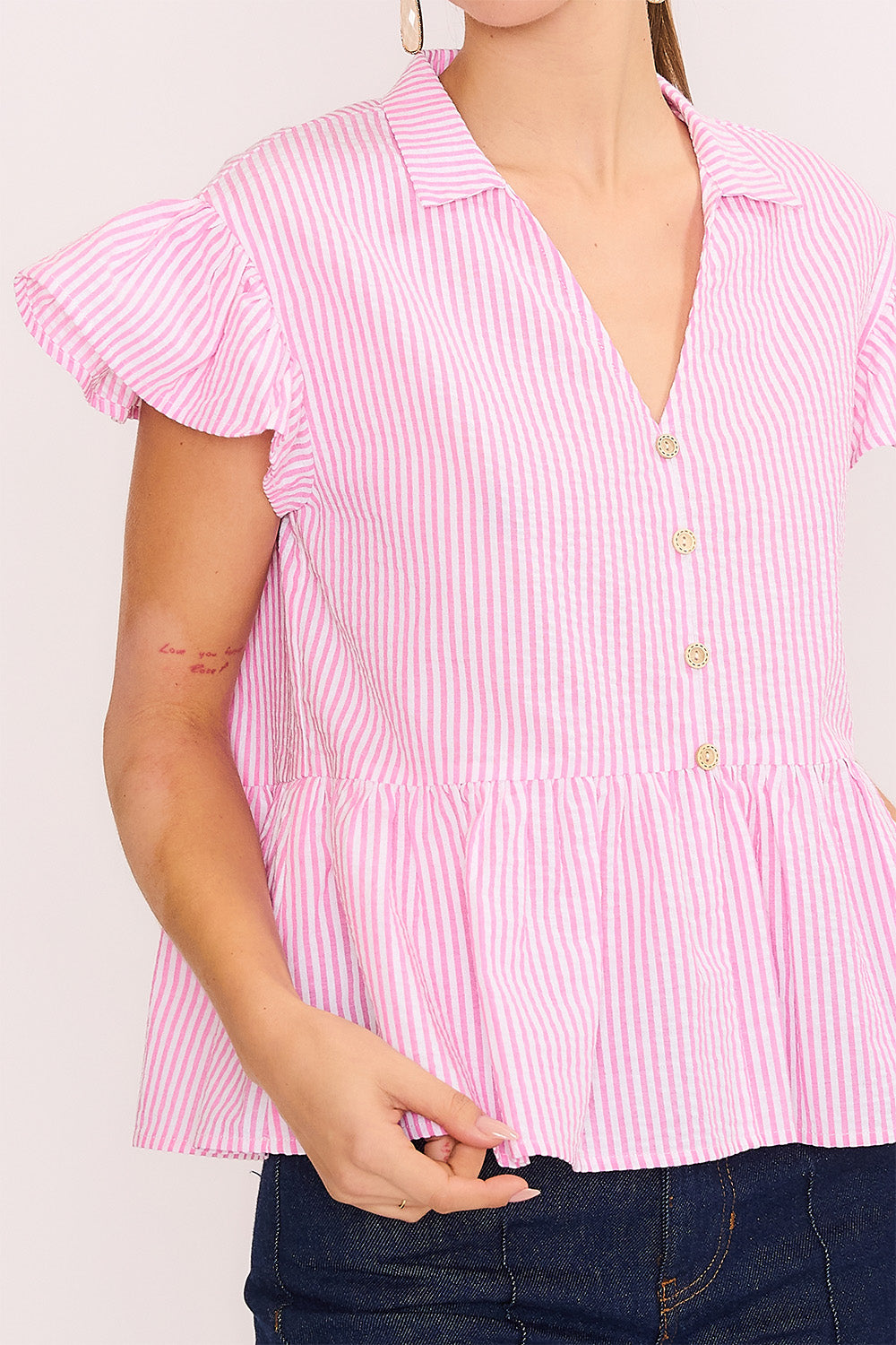 Pink Stripe Katerina Top