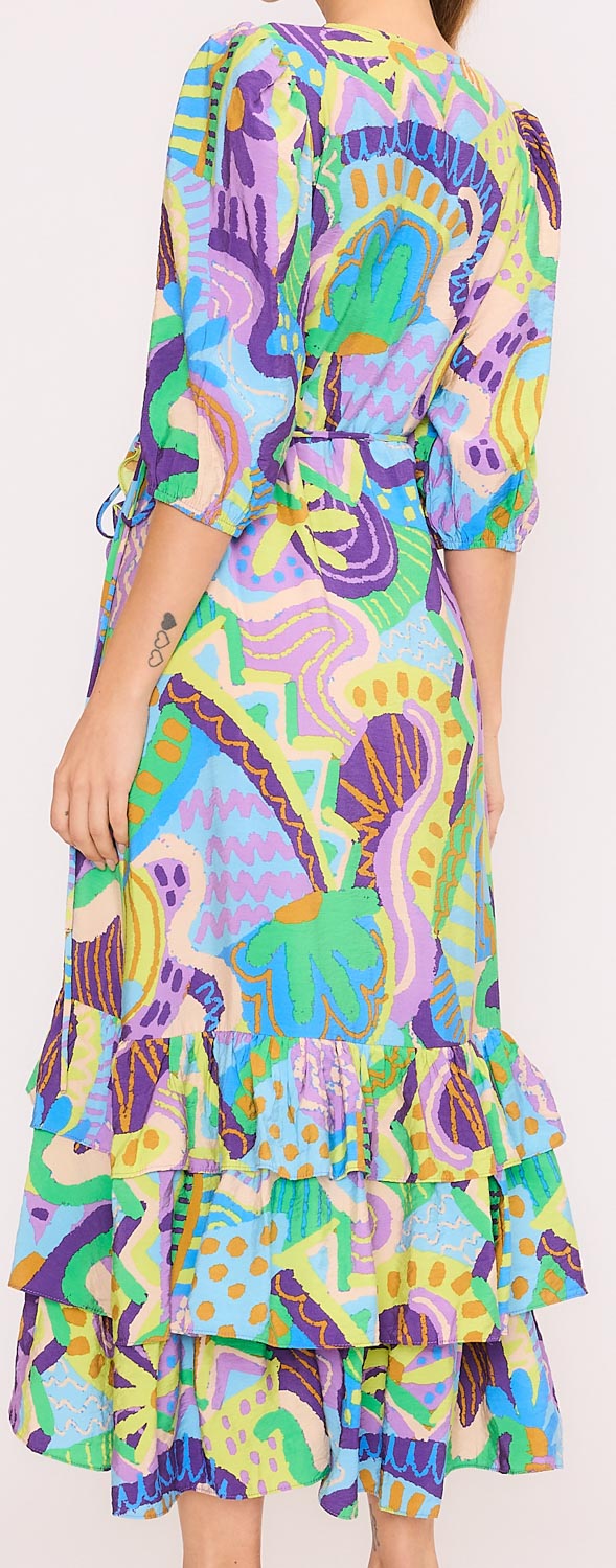 Tribal Purple Frida Dress