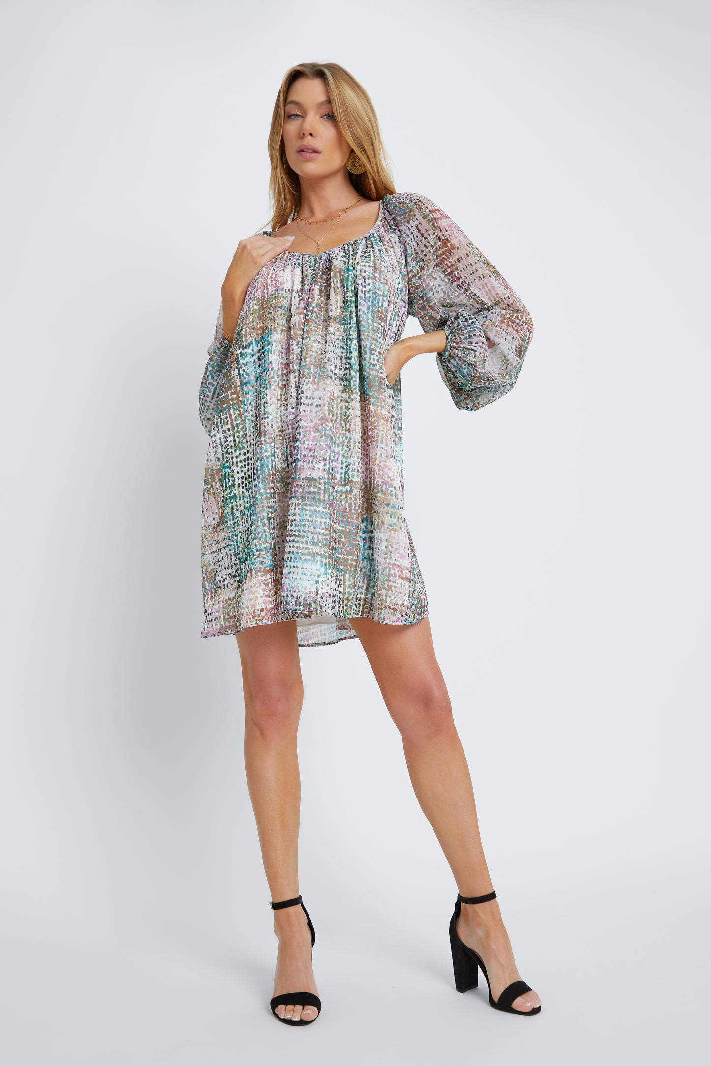 Multi Pebble Hideaway Dress