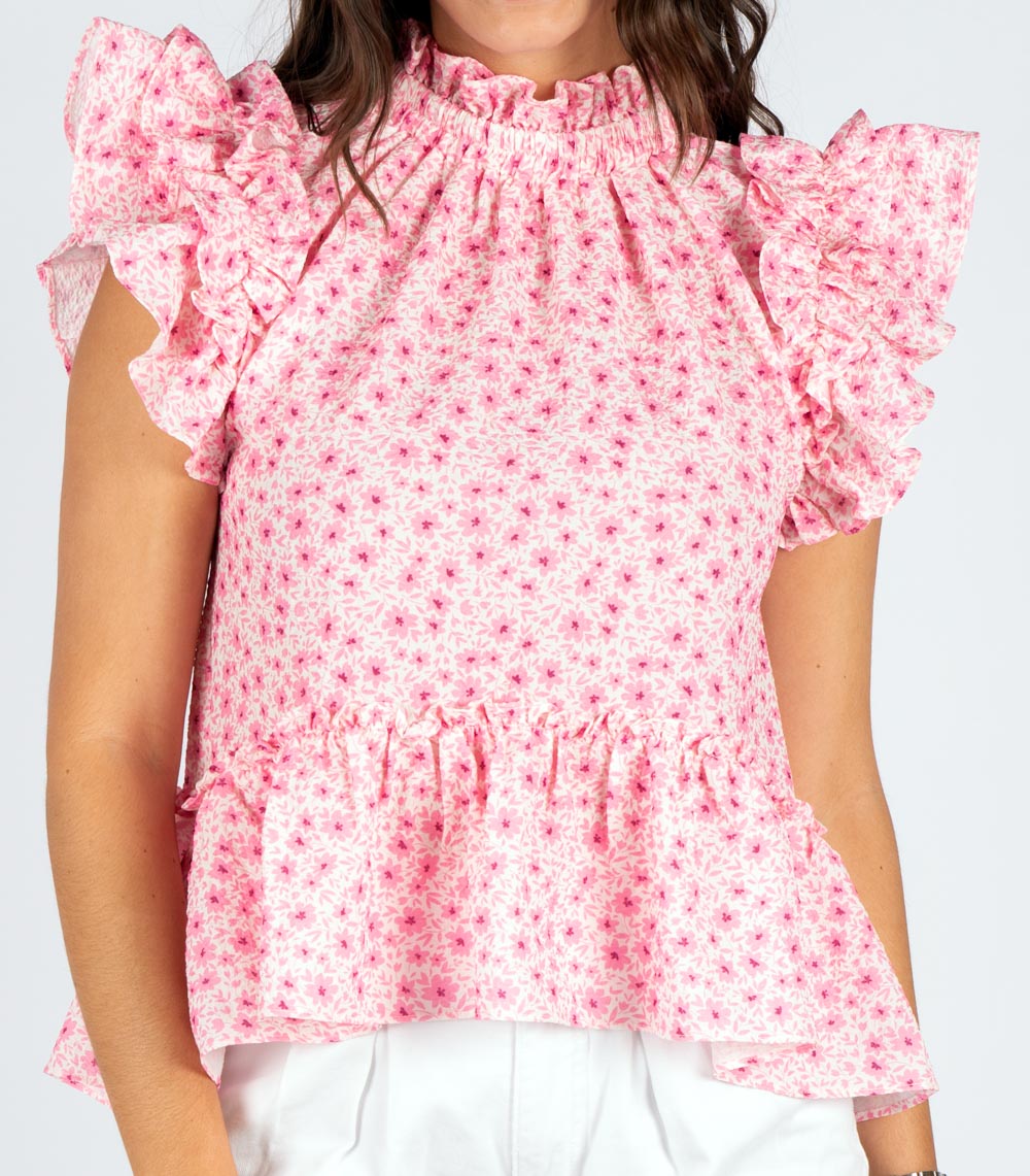 Tickled Pink Irene Top