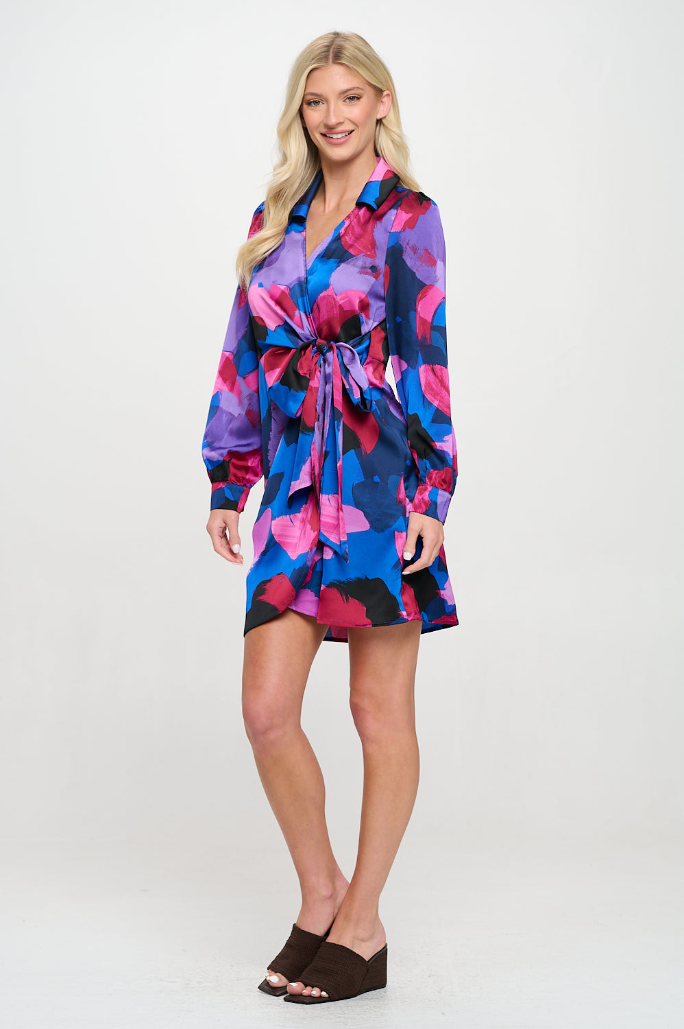 Paint Stroke Blue Sofie Dress