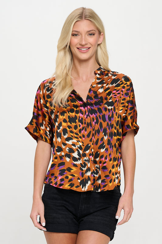 Leopard Rust Kaii Top