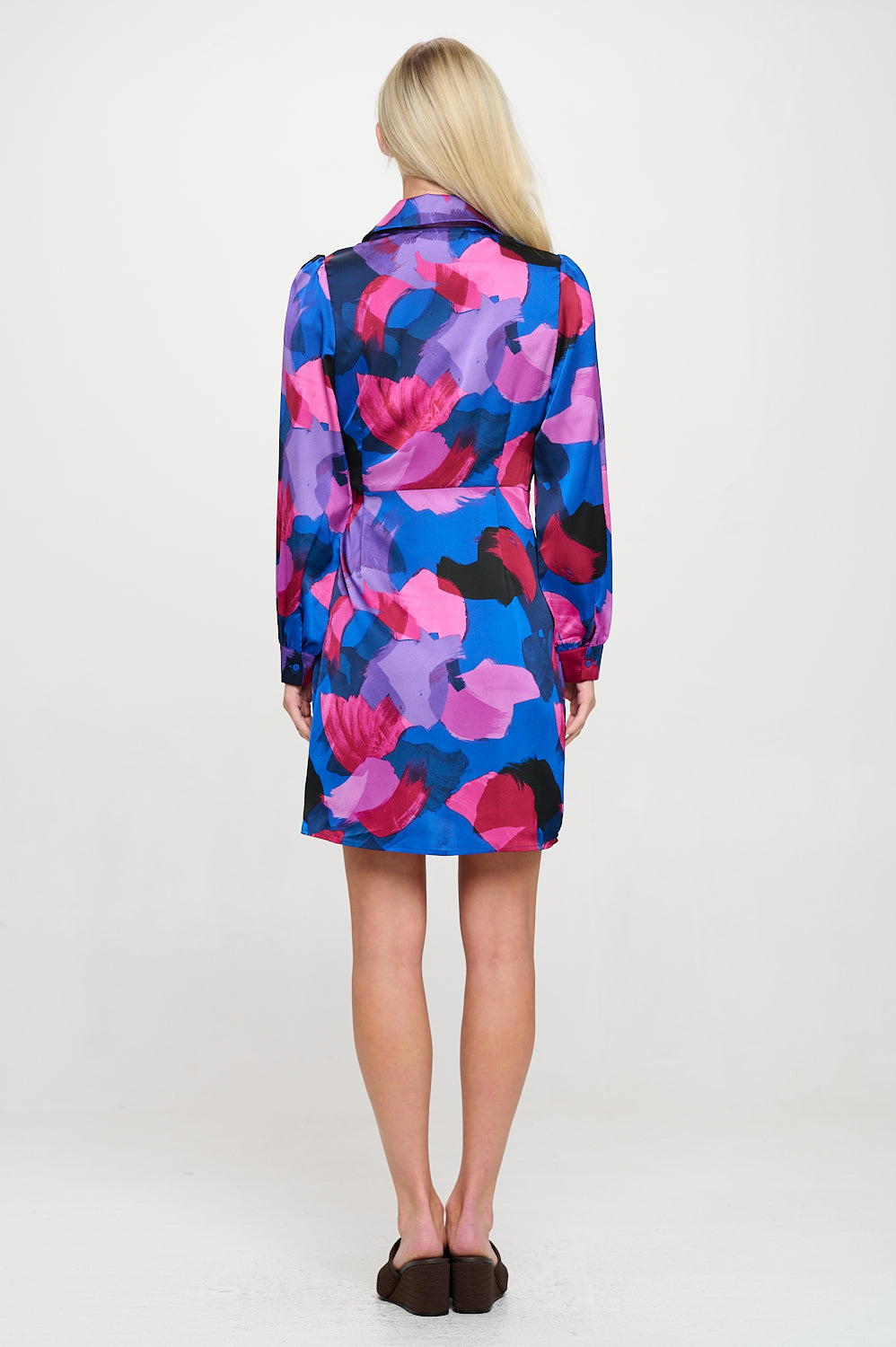 Paint Stroke Blue Sofie Dress