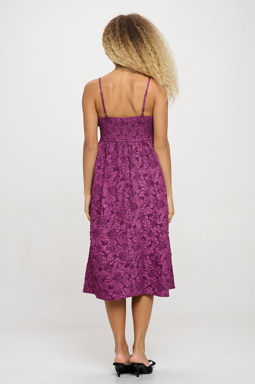 Violet Jacquard Bow Dress