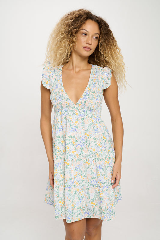 Flower Oasis Short Dress