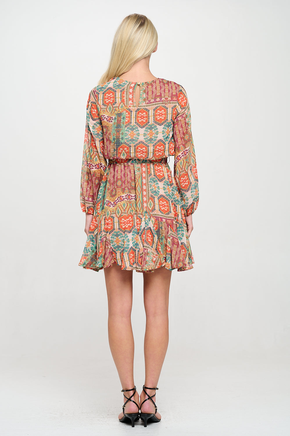 Ancient Tapestry Long Sleeve Dress