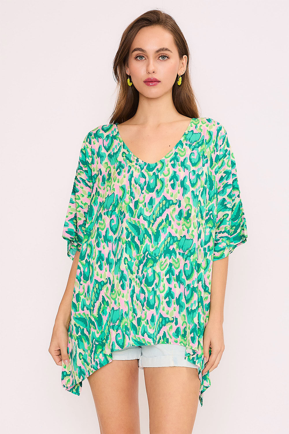 Tribal Green Sweet Santi Top