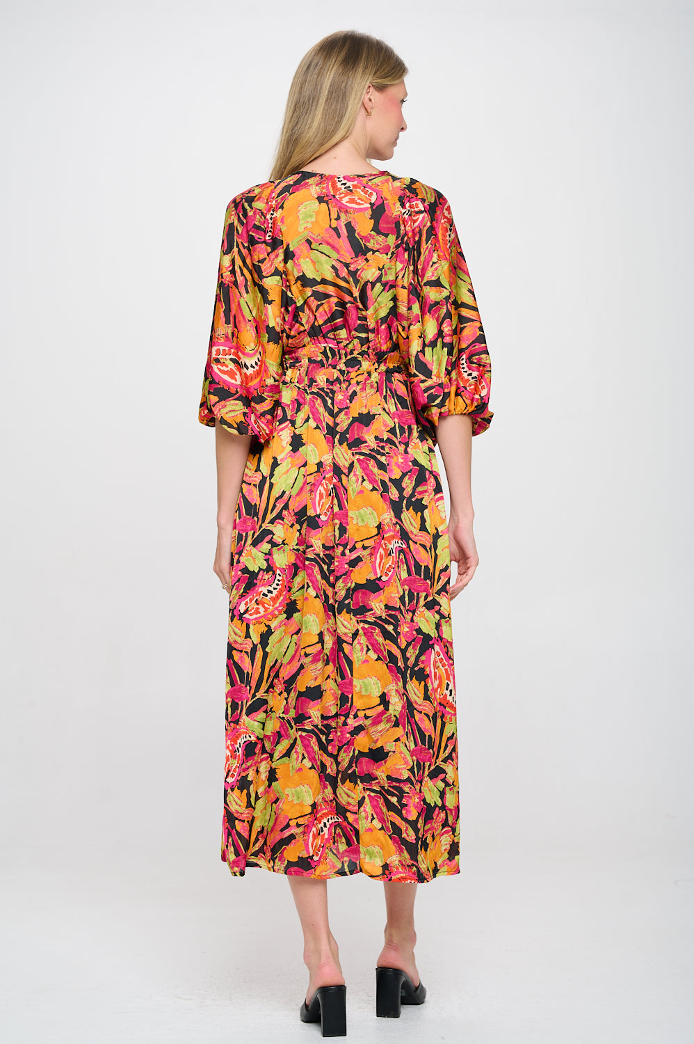 Paisley Flower Maxi Dress