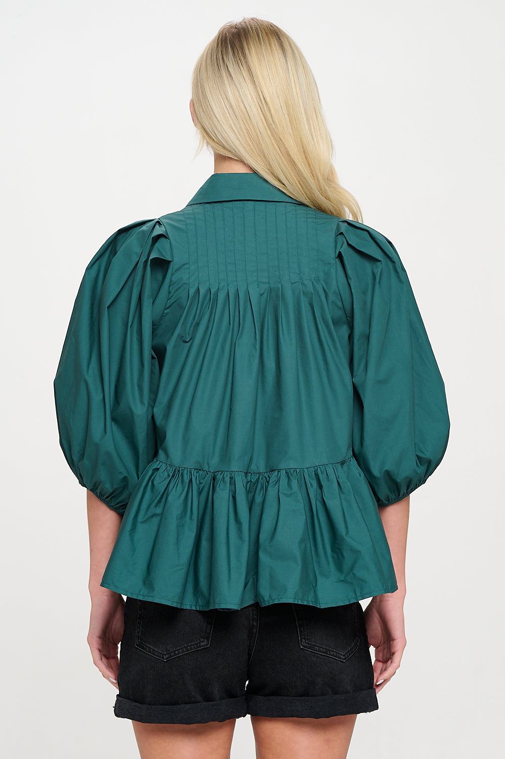 Hunter Green Poplin Dress