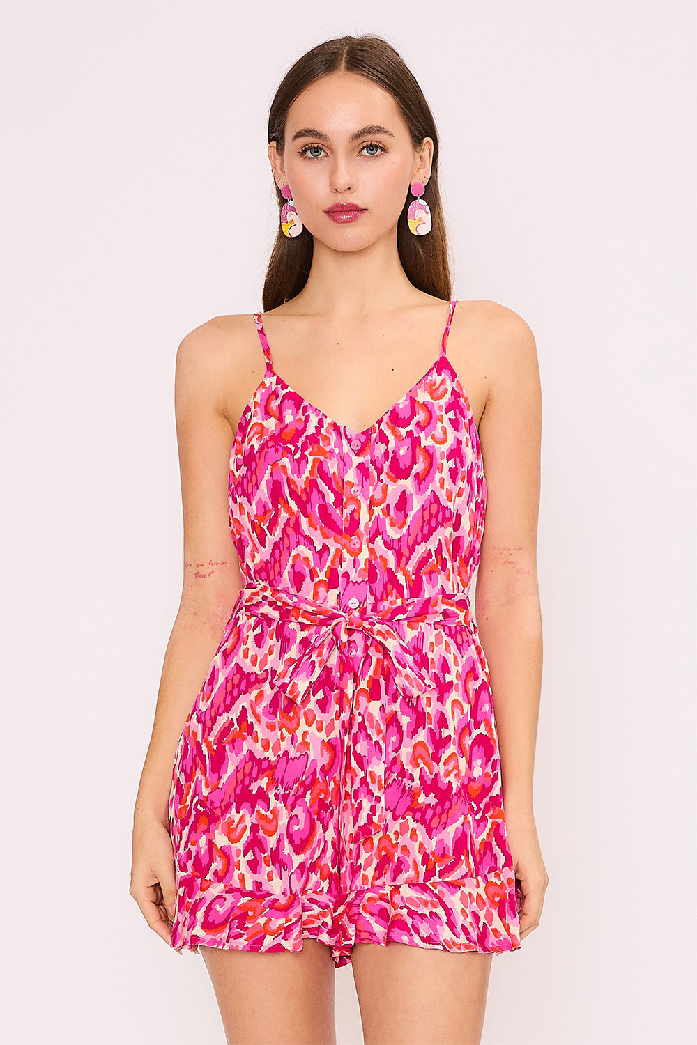 Fuchsia Tribal Sophia Dress