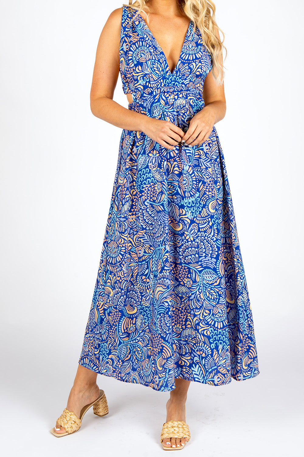 Henna Cobalt Beatrice Dress