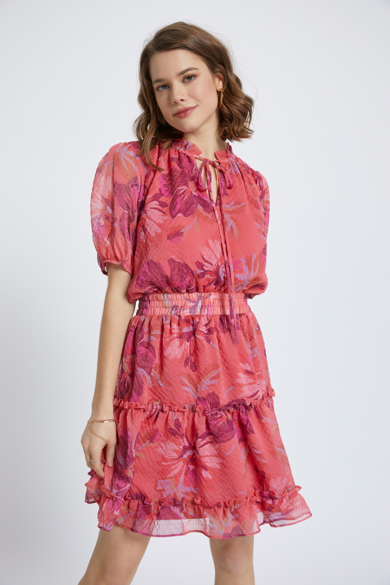 Big Red Floral Dress