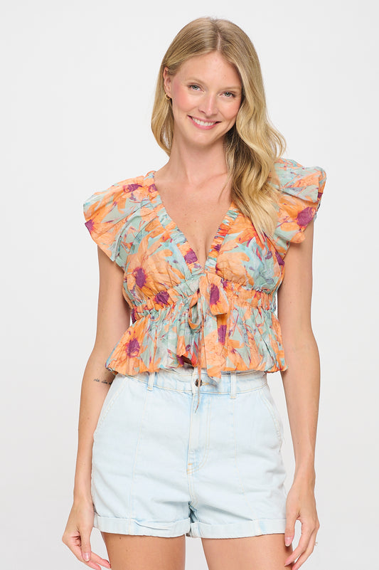 Sunflower Blue Adelina Top