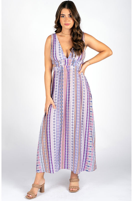 Ethnic Purple Beatrice Dress